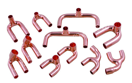 銅擠壓三通件二